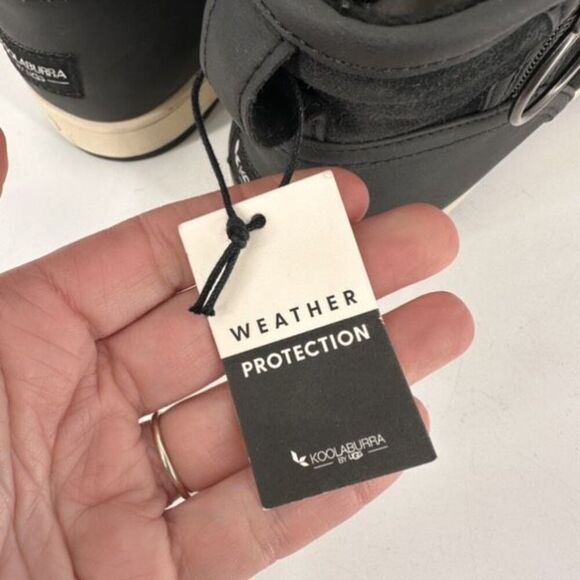 NWT Koolaburra by Ugg Tynlee Faux Sherpa Lined Zip‎ Boot Gray Size 8 - Picture 10 of 10